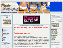 Tablet Screenshot of pantymagazine.com